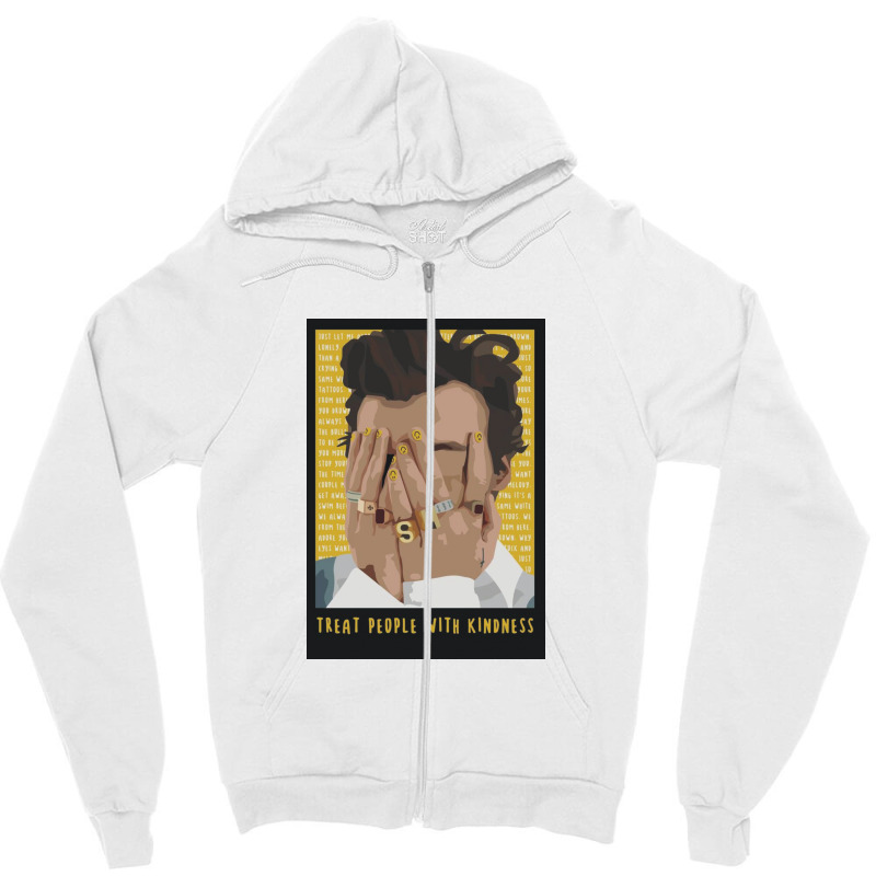 Treat People With Kindness Zipper Hoodie by ŞEN | Artistshot