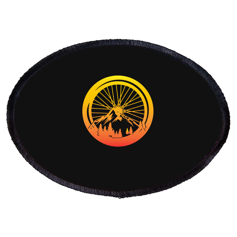 Bicycle T  Shirt Bicycle Cyclist Sport Gift T  Shirt (1) Oval Patch | Artistshot