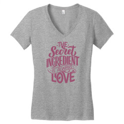 the secret ingredient is always love Women's V-Neck T-Shirt | Artistshot