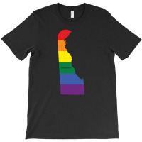 Delaware Rainbow Flag T-shirt | Artistshot