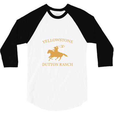 Yellow  Dutton Ranch 3/4 Sleeve Shirt Designed By Jumikan