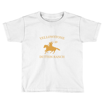 Yellow  Dutton Ranch Toddler T-shirt Designed By Jumikan