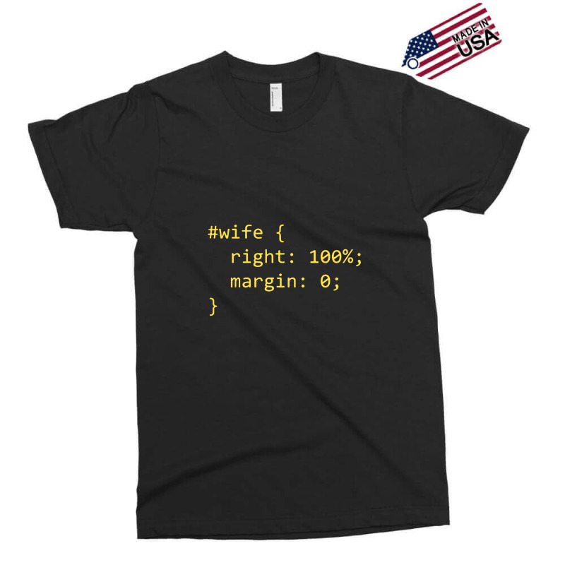 Funny Programming Wife Right Margin Exclusive T-shirt by nashruna | Artistshot