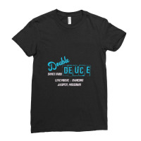 Retro 80s Double Deuce Roadhouse Ladies Fitted T-shirt | Artistshot