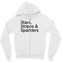 Stars, Stripes And Sparklers 4th Of July Zipper Hoodie | Artistshot