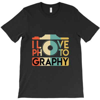 Photo Camera, Photography Clipart, Retro Camera T-shirt Designed By John Senna