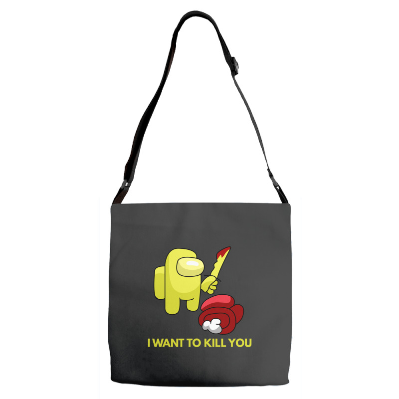 I Want To Kill You Yellow Adjustable Strap Totes | Artistshot