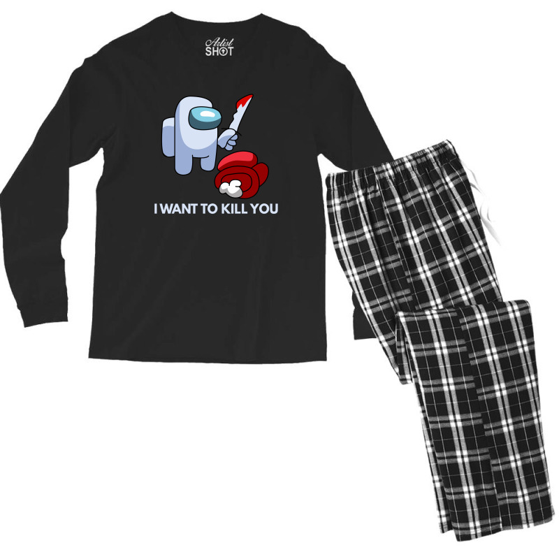 I Want To Kill You Men's Long Sleeve Pajama Set | Artistshot