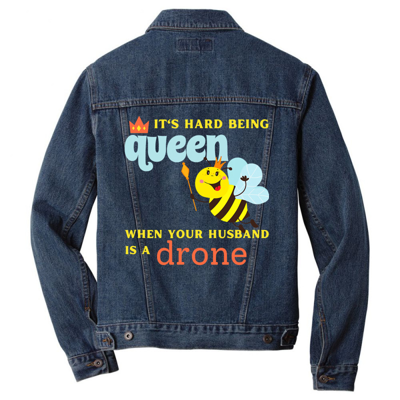 Bee Beekeeper Funny Queen Bee Lover Gift Women Drone Beekeeping 145 Hi Men Denim Jacket | Artistshot