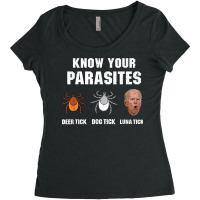 Know Your Parasites   Anti Joe Biden T Shirt Women's Triblend Scoop T-shirt | Artistshot