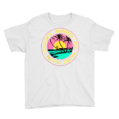 Spain Beach Malvarosa Ibiza Barceloneta Summer Style T Shirt Youth Tee Designed By Shyanneracanello
