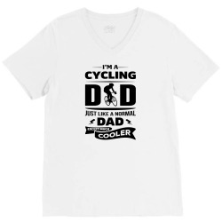 I'M A CYCLING DAD... V-Neck Tee | Artistshot