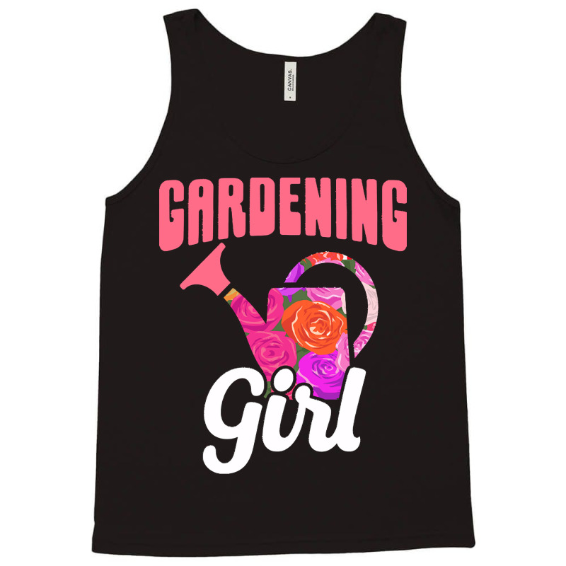 Gardener T  Shirt Gardening Girl Watering Can Nature Plants Flowers Ga Tank Top | Artistshot