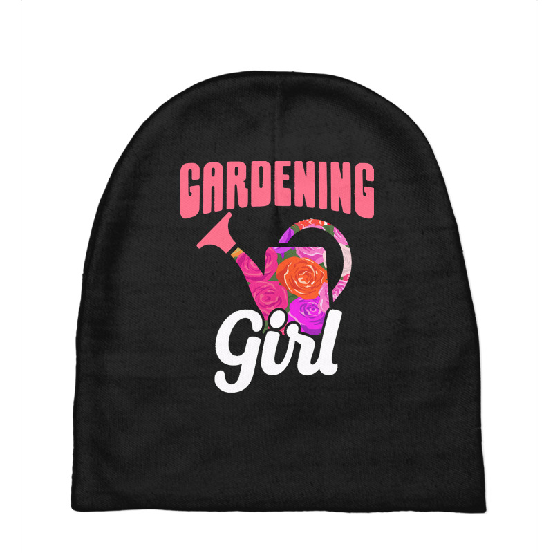 Gardener T  Shirt Gardening Girl Watering Can Nature Plants Flowers Ga Baby Beanies | Artistshot