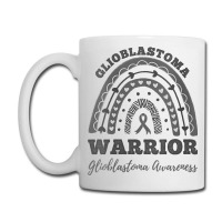 Womens Glioblastoma Warrior Glioblastoma Awareness Rainbow V Neck T Sh Coffee Mug | Artistshot