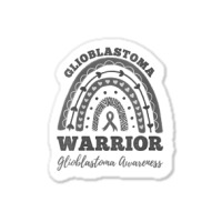 Womens Glioblastoma Warrior Glioblastoma Awareness Rainbow V Neck T Sh Sticker | Artistshot