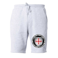 Order Of The Holy Sepulchre Of Jerusalem Shield Raglan Baseball Tee Fleece Short | Artistshot