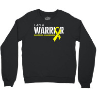 Womens I Am A Warrior Ewings Sarcoma Cancer Awareness Month Support V Crewneck Sweatshirt | Artistshot