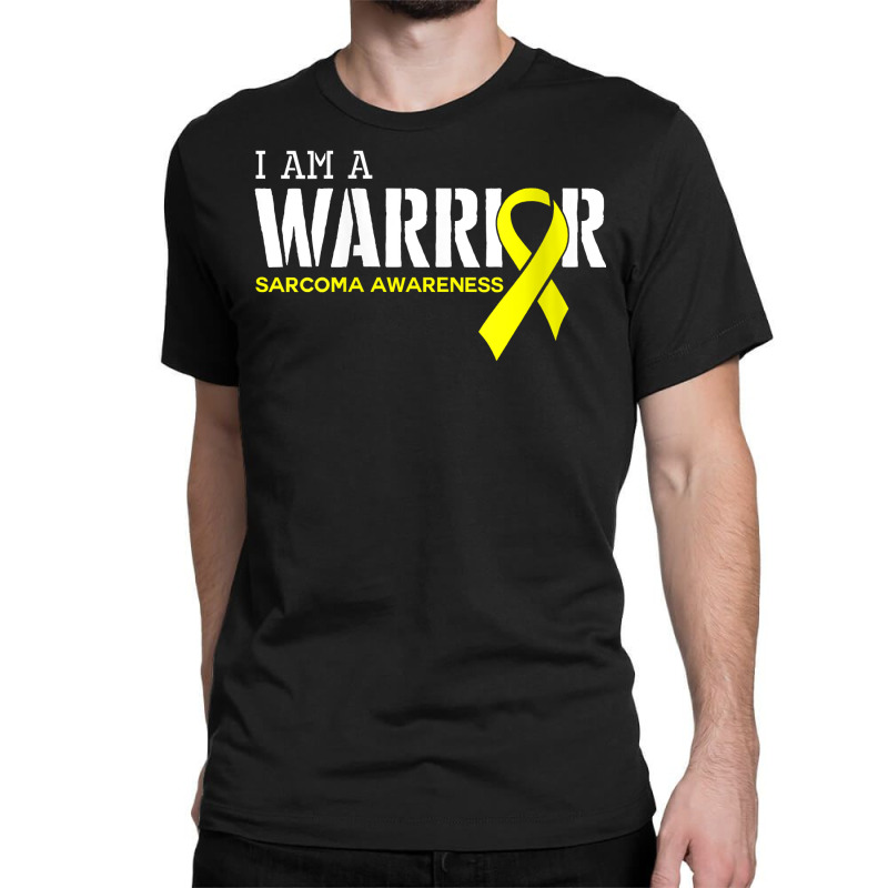 Womens I Am A Warrior Ewings Sarcoma Cancer Awareness Month Support V Classic T-shirt | Artistshot