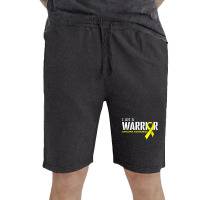 Womens I Am A Warrior Ewings Sarcoma Cancer Awareness Month Support V Vintage Short | Artistshot