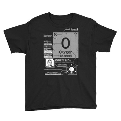 Oxygen (o) Element  Atomic Number 8 Science T Shirt Youth Tee Designed By Dinyolani