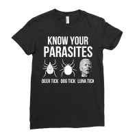 Know Your Parasites   Anti Joe Biden Sucks Funny Political T Shirt Ladies Fitted T-shirt | Artistshot