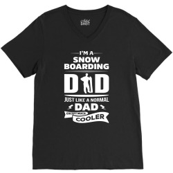 I'M A SNOWBOARDING DAD... V-Neck Tee | Artistshot