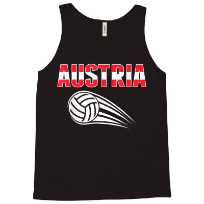 Austria Volleyball Lovers Jersey   Austrian Flag Sport Fans T Shirt Tank Top Designed By Nicoleden