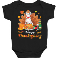 Dalmatian Happy Thanksgiving Christmas T  Shirt Dalmatian Turkey Costu Baby Bodysuit | Artistshot