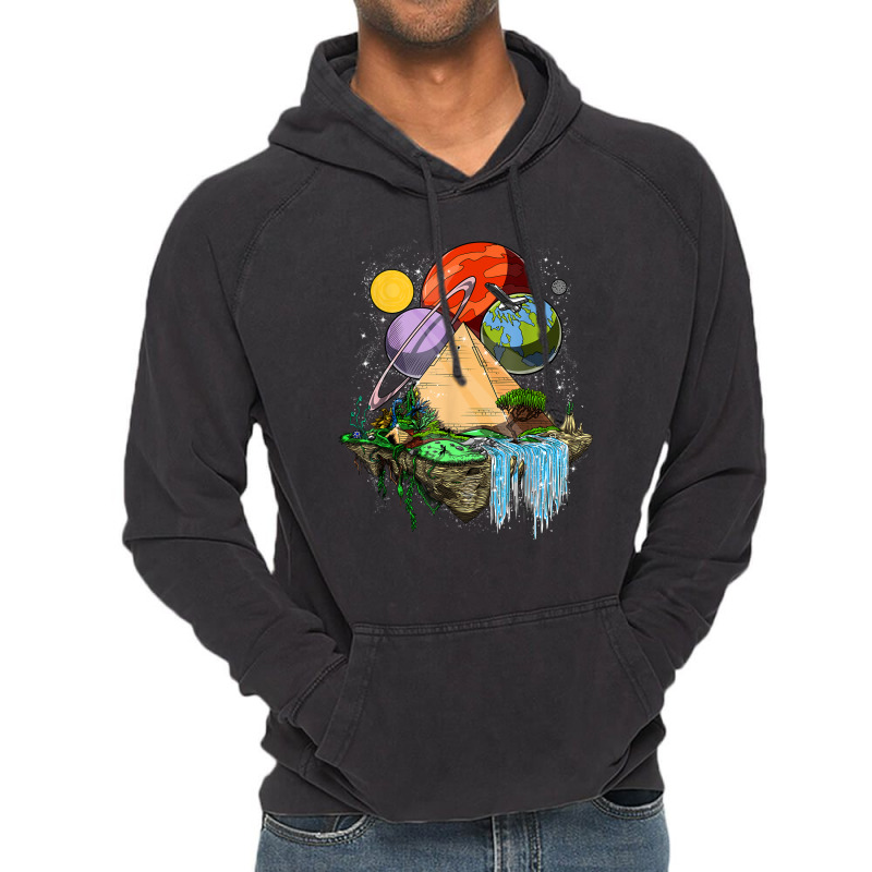 Planets And Pyramids Vintage Hoodie | Artistshot