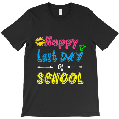 Happy Last Day Of School Hello Summer Palm Tree T-shirt Designed By Nguyen Van Thuong