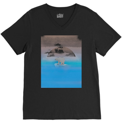 Global Warming T  Shirt Onto The Shore T  Shirt (1) V-neck Tee Designed By Darrengorczany780