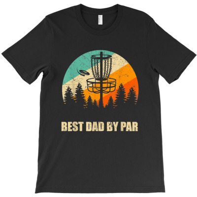 Retro Disc Golf Best Dad Shirt, Sunset Vintage Frisbee Golf T-shirt Designed By Nguyen Van Thuong