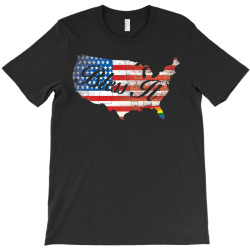 bless it usa map 4th of jully orlando strong pride T-Shirt | Artistshot