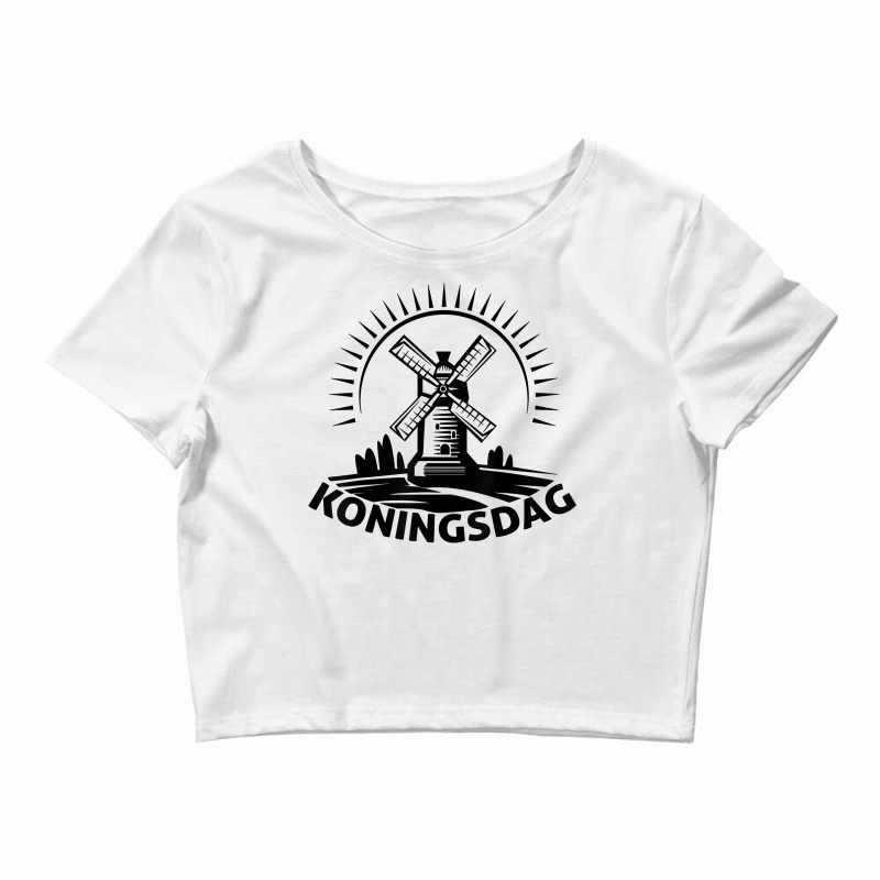 Funny Koningsdag Netherlands. Cute Kingsday Amsterdam Gift T Shirt Crop Top by JahmayaWhittle | Artistshot