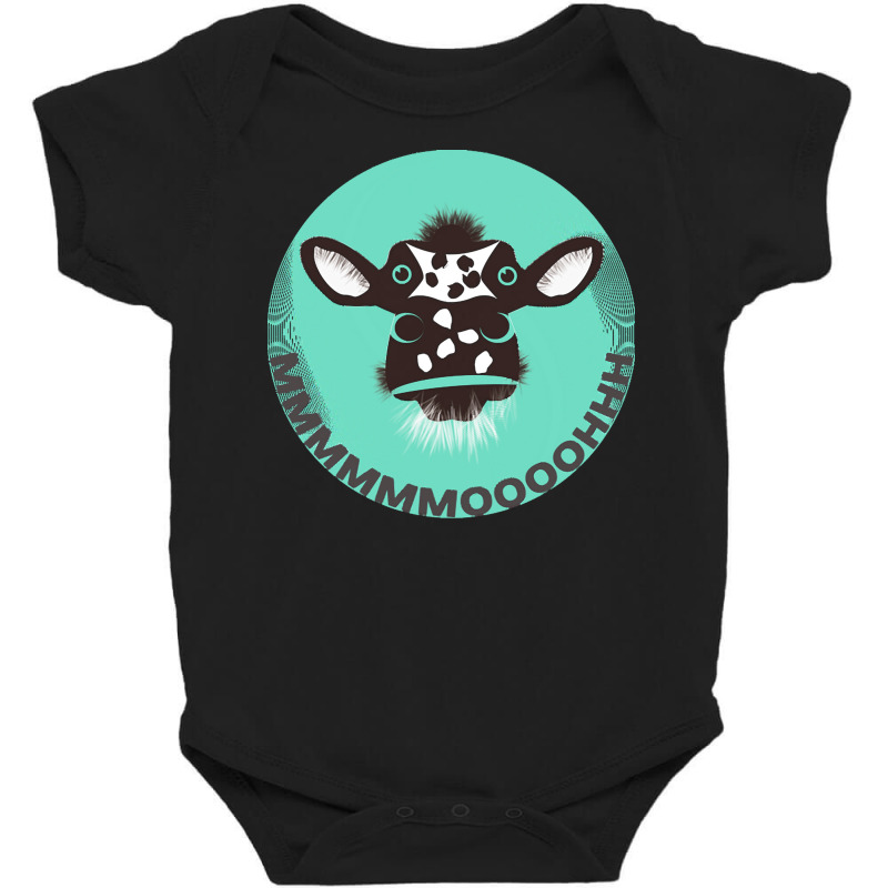 Cow T  Shirt Screaming Cow T  Shirt (3) Baby Bodysuit by alexieterry303 | Artistshot