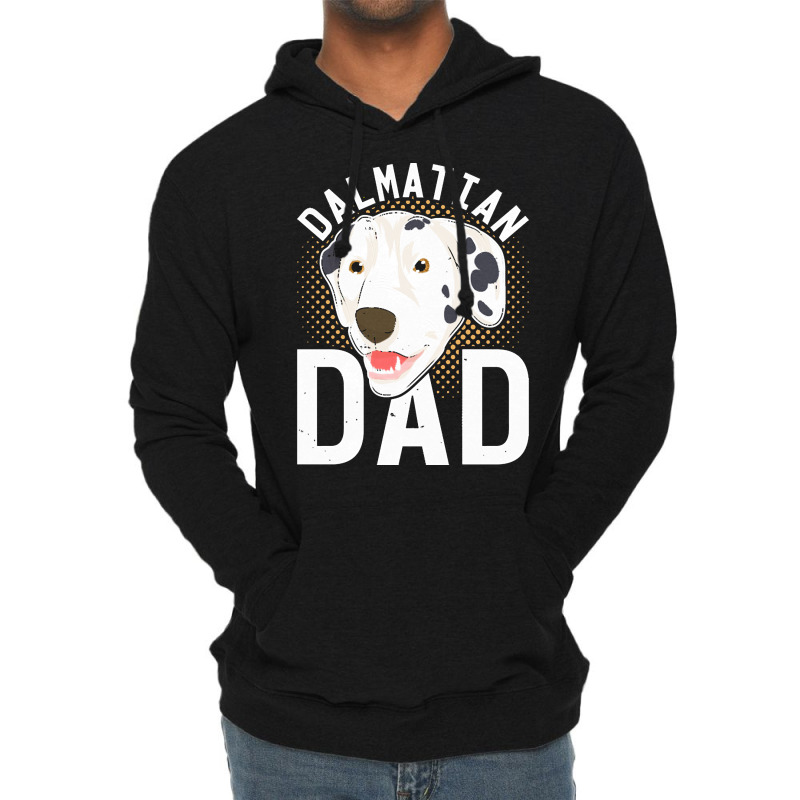 Dalmatian T  Shirt Dalmatian Dad Dog Lover Dog Owner Dalmatian T  Shir Lightweight Hoodie by alexieterry303 | Artistshot