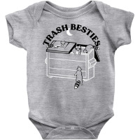 Trash Besties Funny Novelty Cute Fox Animal Lovers T Shirt Baby Bodysuit | Artistshot