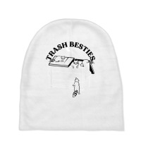 Trash Besties Funny Novelty Cute Fox Animal Lovers T Shirt Baby Beanies | Artistshot