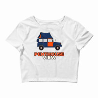 Penthouse View Design For Rooftop Tent Camping Enthusiast T Shirt Crop Top | Artistshot