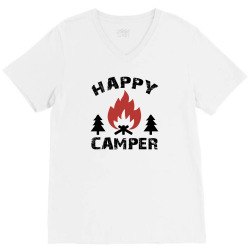 happy camper V-Neck Tee | Artistshot