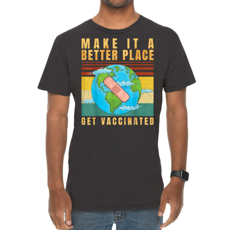 Vaccinated   Vaccine   Pro Vaccination   Immunization   T Shirt Vintage T-Shirt by saldeenshakir | Artistshot