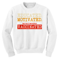 Vaccine Flu Vaccinated Vaccination Pro Shot Support T Shirt Youth Sweatshirt | Artistshot