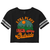 Camping Still Plays Outside Caravan Rv Trailer Tank Top Scorecard Crop Tee | Artistshot