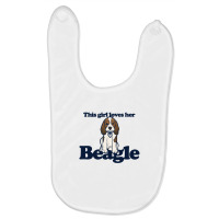 This Girl Loves Her Beagle Baby Bibs | Artistshot