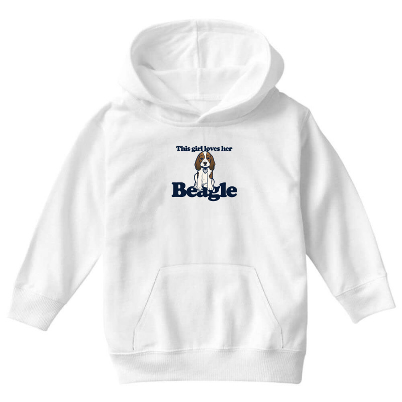 This Girl Loves Her Beagle Youth Hoodie | Artistshot