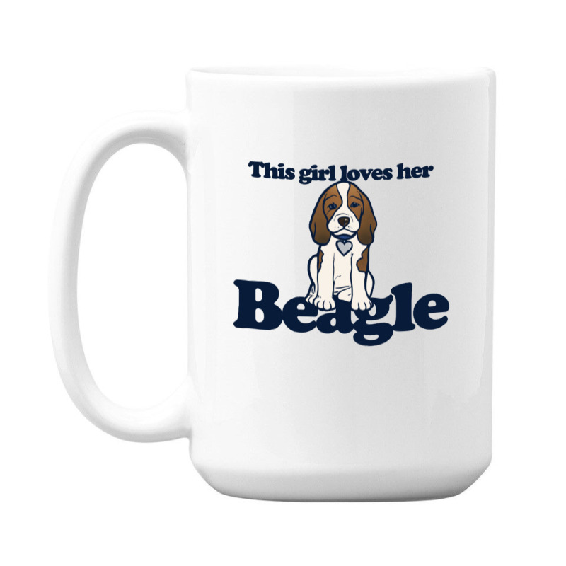 This Girl Loves Her Beagle 15 Oz Coffee Mug | Artistshot