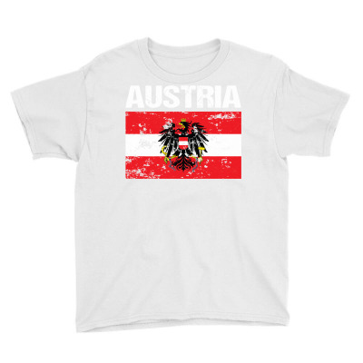 Austrian Flag Austria Vienna Eagle Long Sleeve T Shirt Youth Tee Designed By Marsh0545