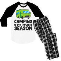 Camping Is My Favorite Season Love Camping T Shirt Men's 3/4 Sleeve Pajama Set | Artistshot