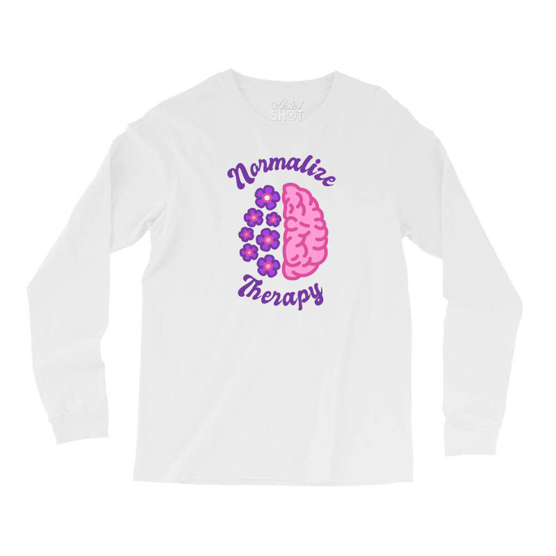 Normalize Therapy - Society Long Sleeve Shirts by Ashira_Designs | Artistshot